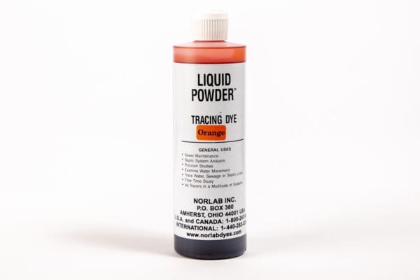 Norlab Tracing Dyes Orange Liquid Powder Tracing Dye